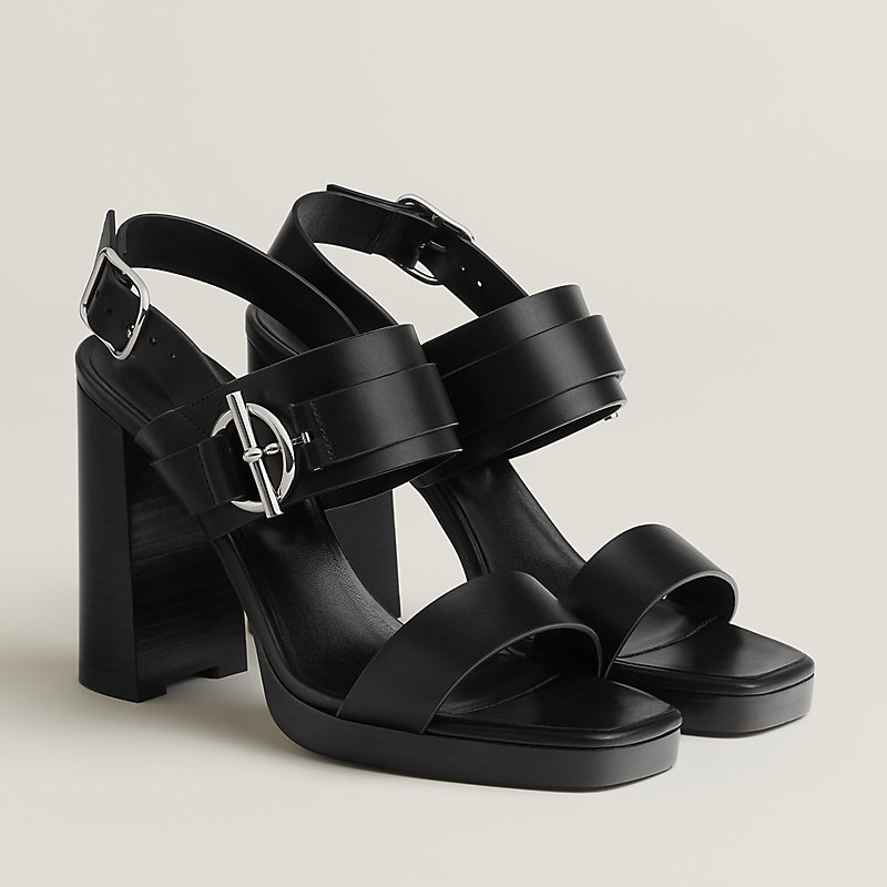 サンダル 《キーン》 90 - ブラック | Hermès - エルメス-公式サイト